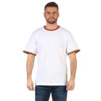 Herren T-Shirt kurzarm schwarz weiß 100% Baumwolle...