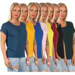Damen T-Shirt Shirts Kurzarm Sommer, S M L XL