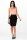 Damen Eleganter Rock Minirock mit Schößchen; Schwarz/L/XL