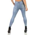Damen Jeans Hose Risse Röhrenjeans Skinny Slim Fit Stretch,