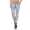 Damen Jeans Hose Risse Röhrenjeans Skinny Slim Fit Stretch, Hellblau-279 S/36