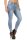 Damen Jeans Hose Risse Röhrenjeans Skinny Slim Fit Stretch, Hellblau-385 S/36