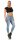 Damen Jeans Hose Risse Röhrenjeans Skinny Slim Fit Stretch, Hellblau-385 S/36