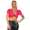Bolero kurzarm mit Brosche 4 Farben,  Pink S/M