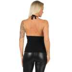 Damen Shirt Träger Shirts Sommer tiefer Ausschnitt;