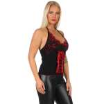 Damen Shirt Träger Shirts Sommer tiefer Ausschnitt;