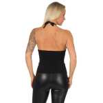 Damen Shirt Träger Shirts Sommer tiefer Ausschnitt;