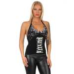 Damen Shirt Träger Shirts Sommer tiefer Ausschnitt;
