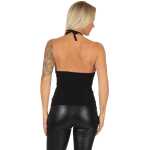Damen Shirt Träger Shirts Sommer tiefer Ausschnitt;