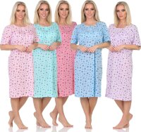 Damen Nachthemd Sleepshirt Nachtwäsche, M L XL 2XL