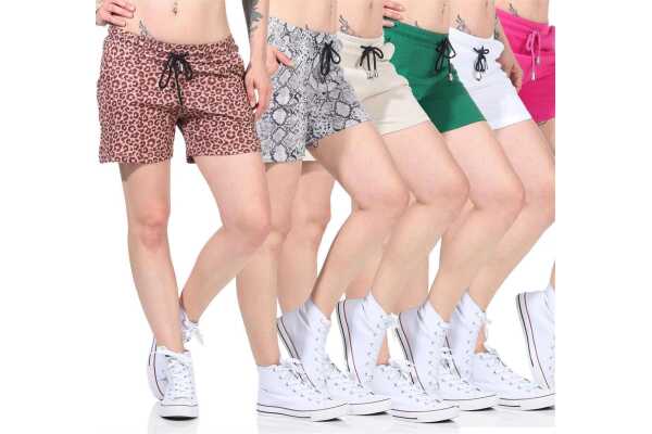 Bequeme Damen Shorts – Sommerliche Freizeit-Hotpants in vielen Farben & Prints