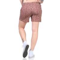 Bequeme Damen Shorts – Sommerliche Freizeit-Hotpants in vielen Farben & Prints Leo-Braun/L/40