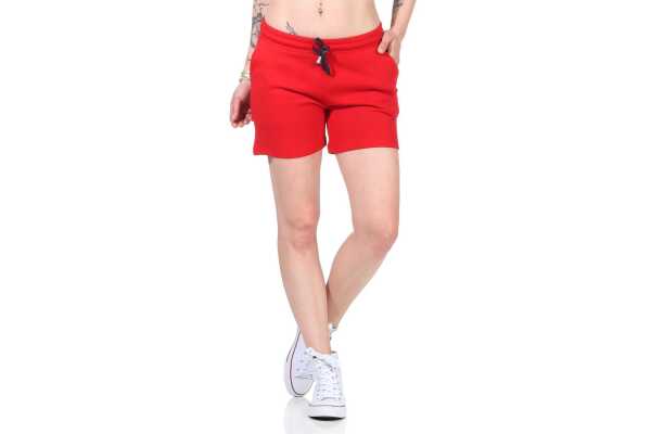 Bequeme Damen Shorts – Sommerliche Freizeit-Hotpants in vielen Farben & Prints Rot/S/36