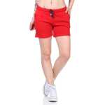 Bequeme Damen Shorts – Sommerliche Freizeit-Hotpants in vielen Farben & Prints Rot/S/36