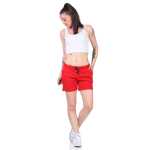 Bequeme Damen Shorts – Sommerliche Freizeit-Hotpants in vielen Farben & Prints Rot/S/36