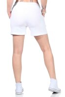 Damen Short Sommer Freizeit kurze Hose Hotpants locker; Weiß S/36