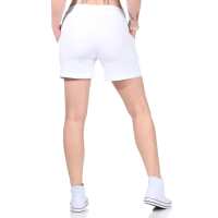 Bequeme Damen Shorts – Sommerliche Freizeit-Hotpants in vielen Farben & Prints Weiß/M/38