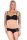 Push-up-BH pailletten mit Panty Set, Schwarz 75 Cup C