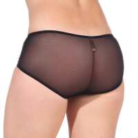 Push-up-BH pailletten mit Panty Set, Schwarz 80 Cup B