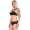 Push-up-BH pailletten mit Panty Set, Schwarz 85 Cup C
