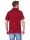 Herren Poloshirt T-shirt Polo-Hemd Kurzarm,  Dunkelrot XL
