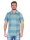Herren Poloshirt T-shirt Polo-Hemd Kurzarm,  Oliv-Grün M