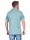 Herren Poloshirt T-shirt Polo-Hemd Kurzarm,  Oliv-Grün M