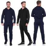 Herren Jogging Anzug Trainingsanzug Fitness mit Kapuze; M L XL 2XL