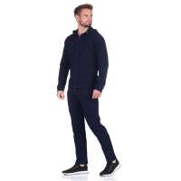 Herren Jogging Anzug Trainingsanzug Fitness mit Kapuze;  Dunkelblau M