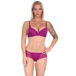 Push-up-BH mit Panty Set, Violett 80 Cup C