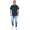 Herren Poloshirt T-Shirt Polo-Hemd Kurzarm,  Dunkelgrün L