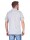 Herren Poloshirt T-Shirt Polo-Hemd Kurzarm,  Hellgrau M