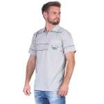 Herren Poloshirt T-Shirt Polo-Hemd Kurzarm,  Hellgrau XL