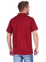 Herren Poloshirt T-Shirt Polo-Hemd Kurzarm,  Rot M