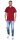 Herren Poloshirt T-Shirt Polo-Hemd Kurzarm,  Rot M