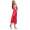Damen Negligé Nachtwäsche Nachtkleid Dessous Satin; Weinrot XL