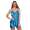Damen Satin Nachtwäsche Pyjama Set Shorty mit Spitze; Petrol/M