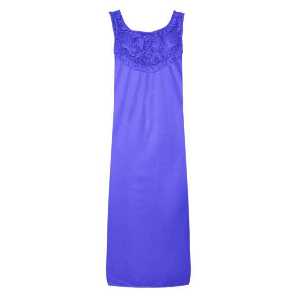 Damen Nachthemd Sleepshirt mit Muster, Violett S/M/L