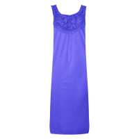 Damen Nachthemd Sleepshirt mit Muster, Violett S/M/L