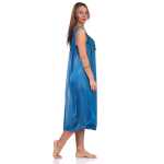Damen Nachthemd Sleepshirt mit Muster, Petrol S/M/L