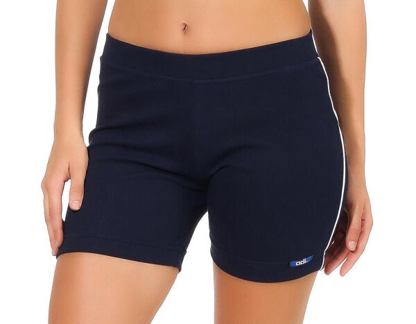 Damen Sport Shorts Hotpants kurz Baumwolle Radler Fitness; Dunkelblau XS