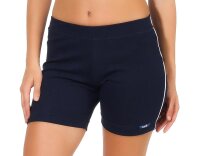 Damen Sport Shorts Hotpants kurz Baumwolle Radler Fitness; Dunkelblau XS