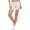 Damen Sport Shorts Hotpants kurz Baumwolle Radler Fitness; Grau XS