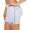 Damen Sport Shorts Hotpants kurz Baumwolle Radler Fitness; Grau XS