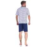 Herren Pyjama Short und T-Shirt Schlaf-Anzug;