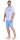 Herren Pyjama Short und T-Shirt Schlaf-Anzug;