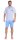 Herren Pyjama Short und T-Shirt Schlaf-Anzug; Hellblau S/46