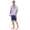 Herren Pyjama Short und T-Shirt Schlaf-Anzug; Dunkelblau XXL/54