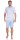 Herren Pyjama Short und T-Shirt Schlaf-Anzug; Hellgrau M/48