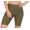 Leggings 1/2 Radlerhose kurz gemusterter Stoff Khaki M/L